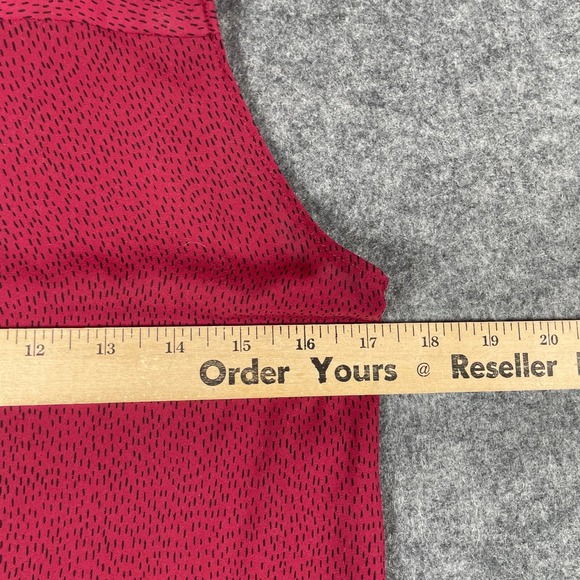 Loft Top Womens Extra Small XS Purple AOP Henley Sleeveless Lightweight Casual - Picture 10 of 11